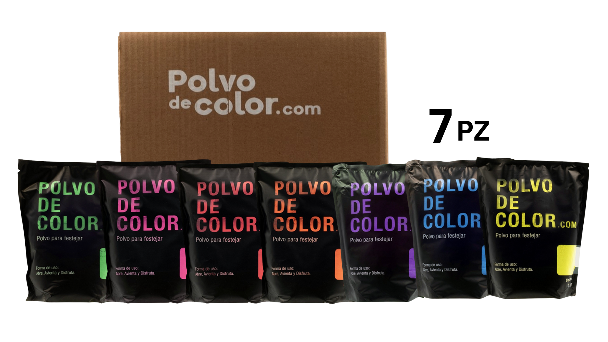 Color Kit 7Kg - Polvo de Color Fluorescente Neon
