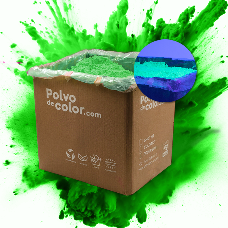 Color Box - 10kg de Polvo de Color Fluorescente Neon
