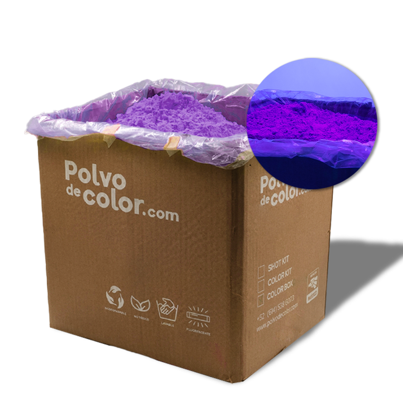 Color Box - 10kg de Polvo de Color Fluorescente Neon