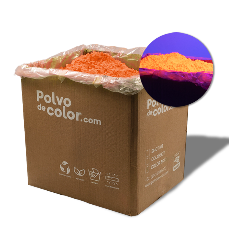 Color Box - 10kg de Polvo de Color Fluorescente Neon