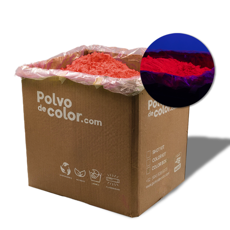 Color Box - 10kg de Polvo de Color Fluorescente Neon