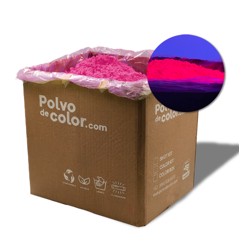 Color Box - 10kg de Polvo de Color Fluorescente Neon