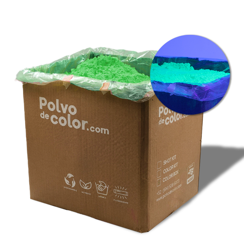 Color Box - 10kg de Polvo de Color Fluorescente Neon