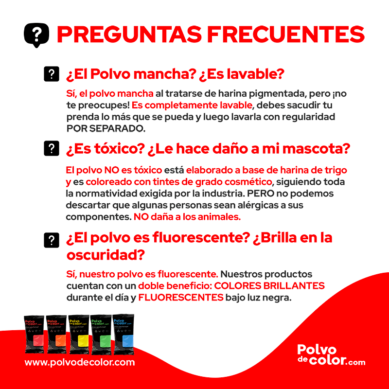 Color Kit 7Kg - Polvo de Color Fluorescente Neon
