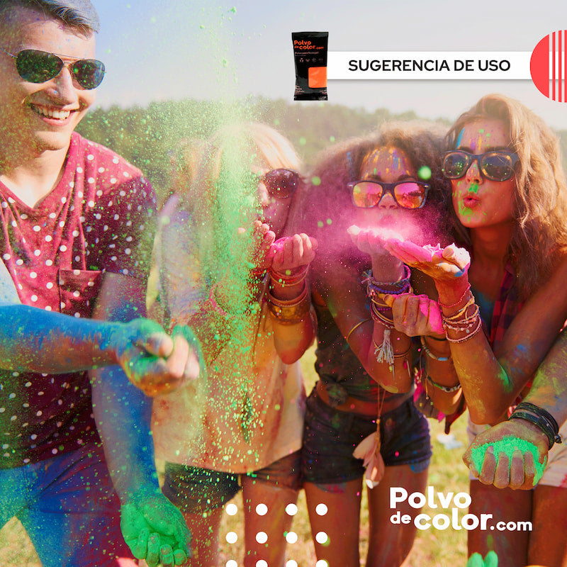 Shot Kit 35pz de 75gr - Polvo de Color Fluorescente Neon