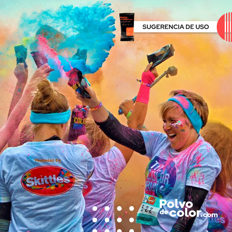 Shot Max 210pz de 75gr - Polvo De Color Fluorescente Neon