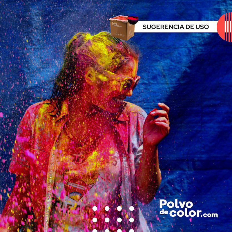 Color Box - 10kg de Polvo de Color Fluorescente Neon