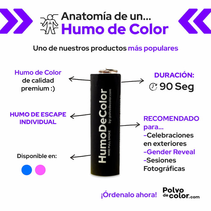 Humo de Colores - Gender Reveal - PolvodeColor