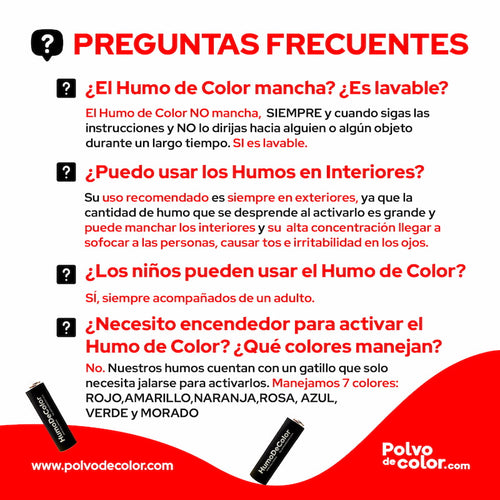 Humo de Colores - Gender Reveal - PolvodeColor